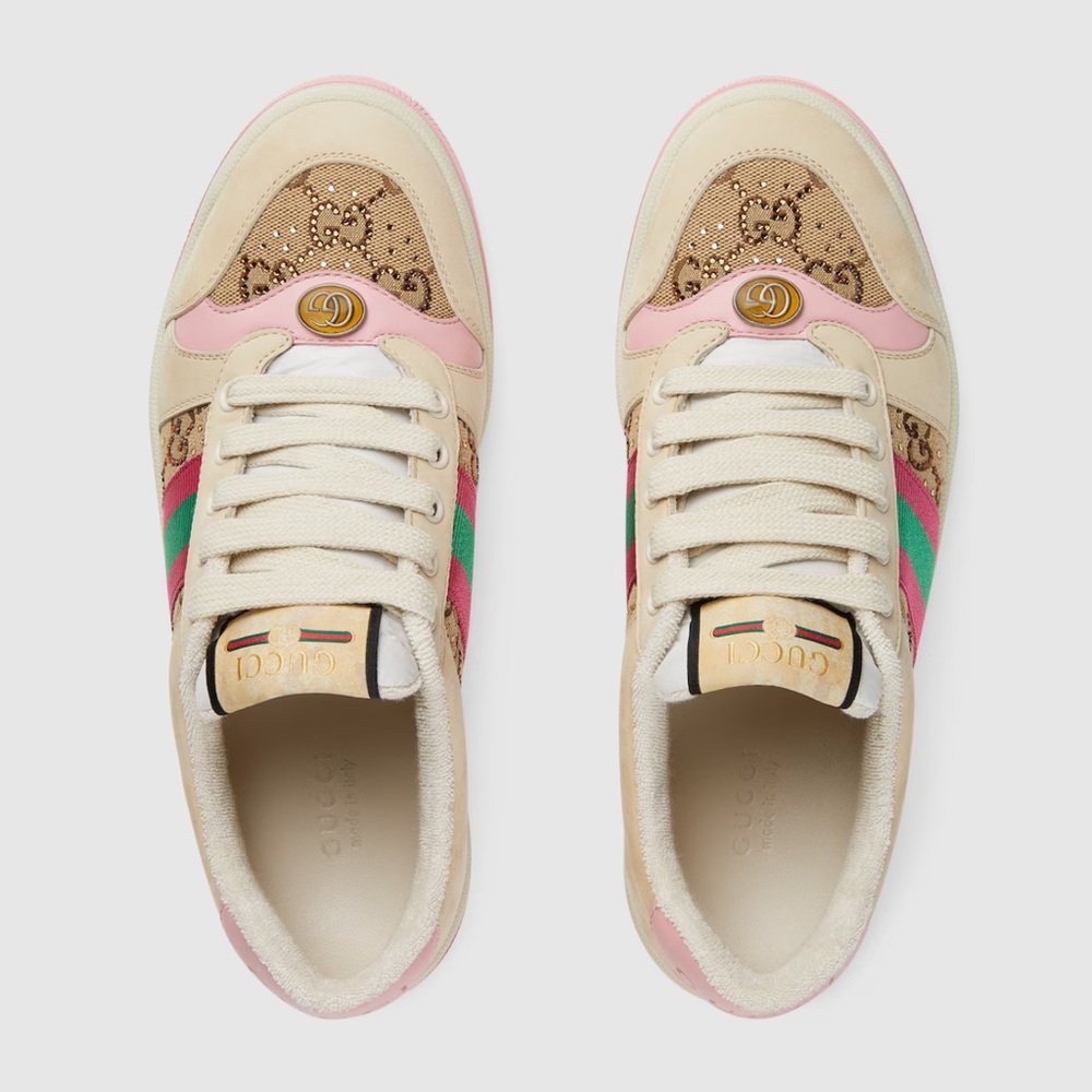 Women's GG Crystal Screener Sneaker Size 36 - Picture 3 of 10